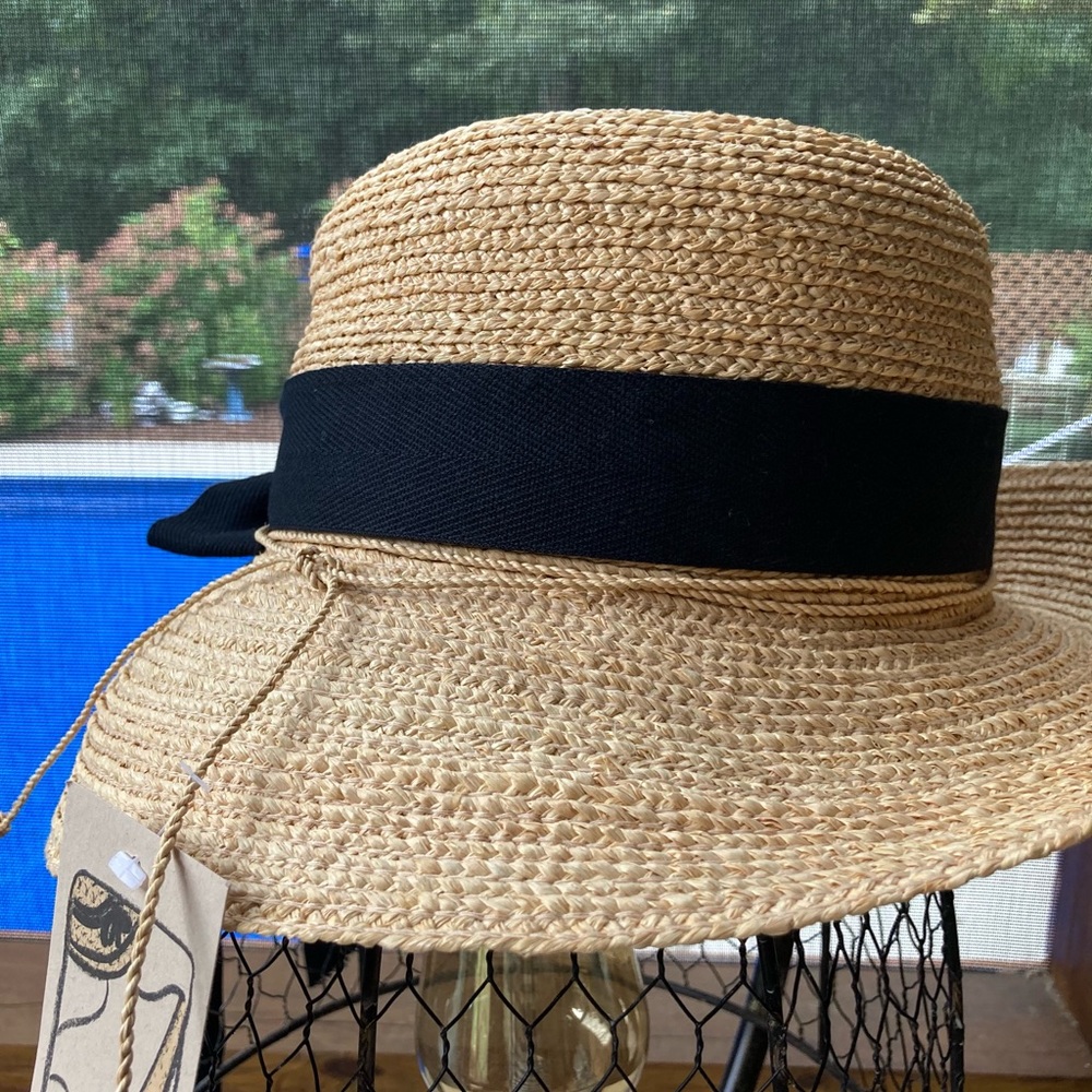 HELEN KAMINSKI  HANDMADE RAFFIA SUN HAT WIDE BRIM